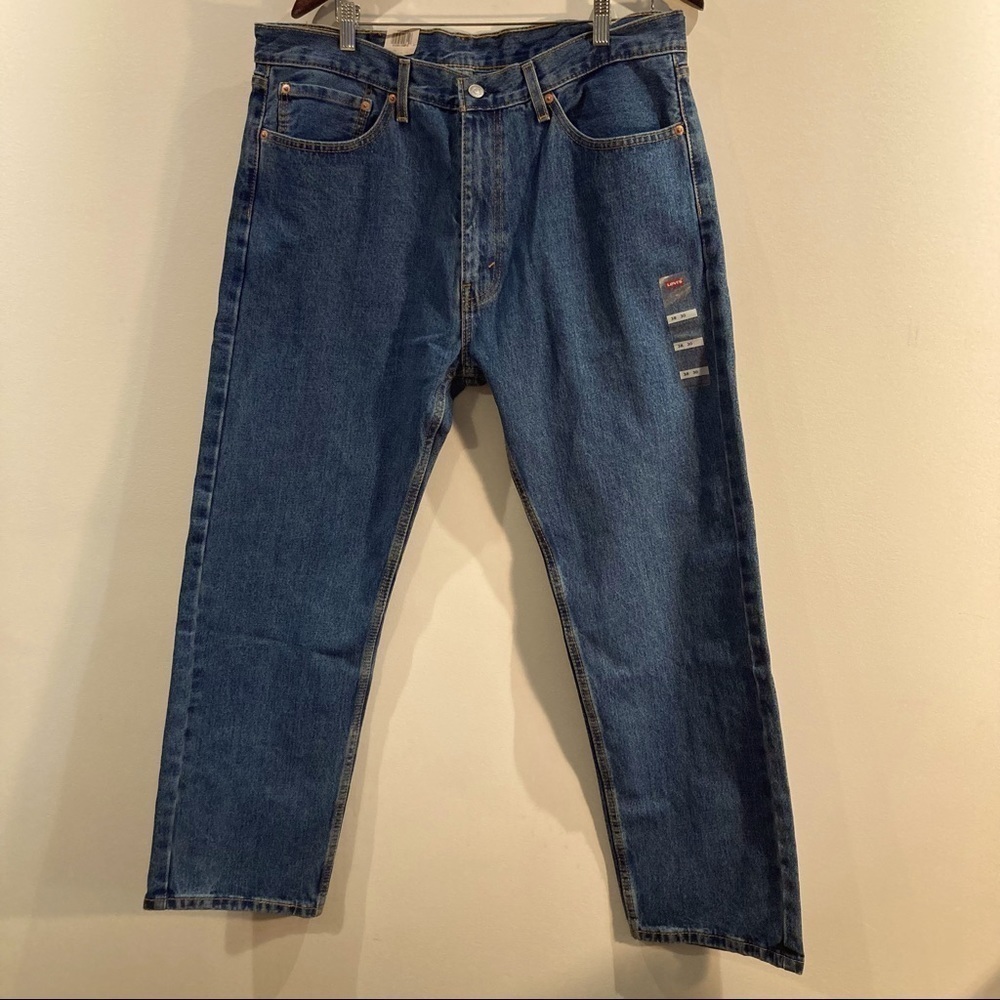 LEVI’S 505 Regular Straight  Leg 100% Cotton 12” Rise Sz 38 x 30 NWT